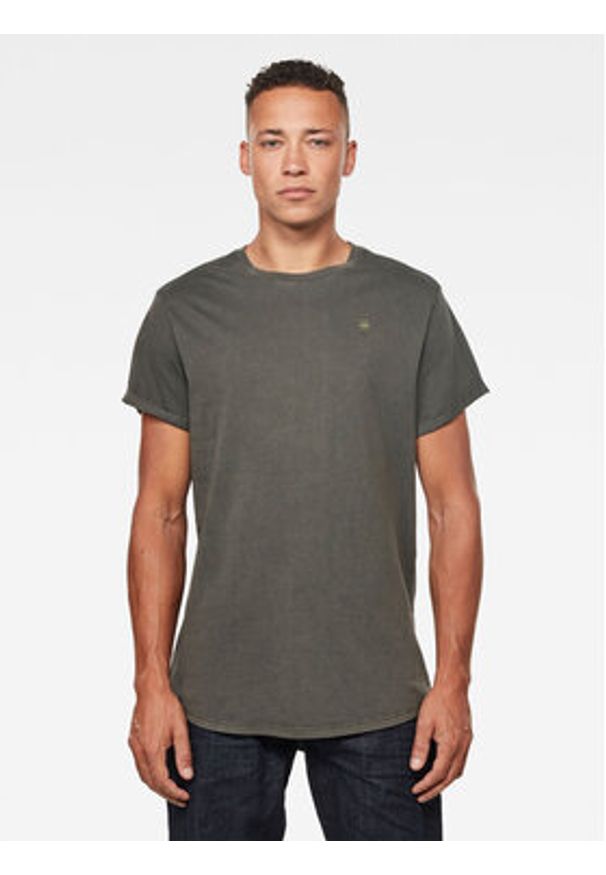 G-Star RAW - G-Star Raw T-Shirt D16396-2653-B575 Szary Regular Fit. Kolor: szary. Materiał: bawełna