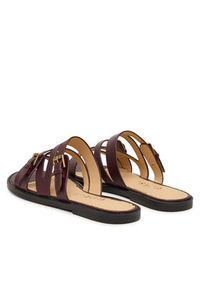 Guess Klapki FLJGRY LEA03 Bordowy. Kolor: czerwony. Materiał: skóra #3