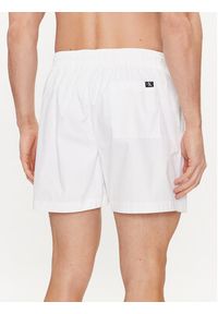 Calvin Klein Swimwear Szorty kąpielowe KM0KM01003 Biały Regular Fit. Kolor: biały. Materiał: syntetyk #2