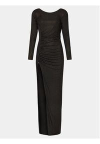 Nissa Sukienka wieczorowa RS14481 Czarny Slim Fit. Kolor: czarny. Materiał: syntetyk. Styl: wizytowy