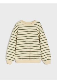 Sinsay - Bluza w paski - kremowy. Kolor: kremowy. Wzór: paski #1