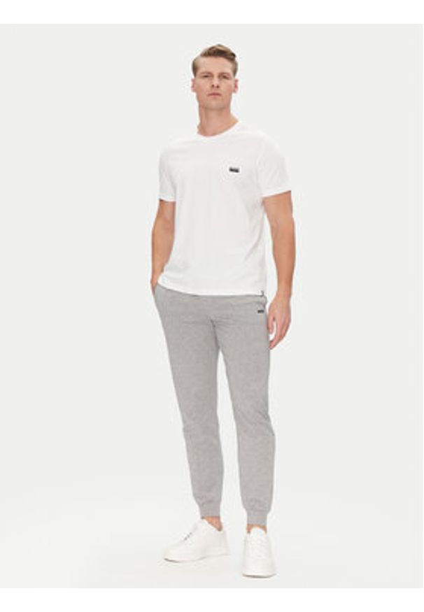 BOSS Spodnie dresowe Mix&Match 50515365 Szary Regular Fit. Kolor: szary. Materiał: bawełna