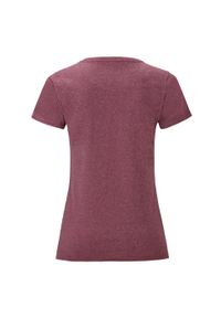 FRUIT OF THE LOOM - Koszulka Damska Iconic Heather T-shirt. Kolor: czerwony, wielokolorowy, brązowy