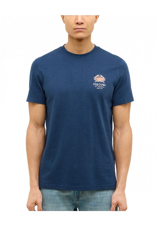 Męski T-Shirt Mustang Style Austin Dress Blues 1016495 5334