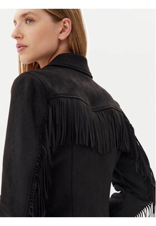 Noisy may - Noisy May Kurtka z imitacji skóry Abby 27033110 Czarny Regular Fit. Kolor: czarny. Materiał: skóra