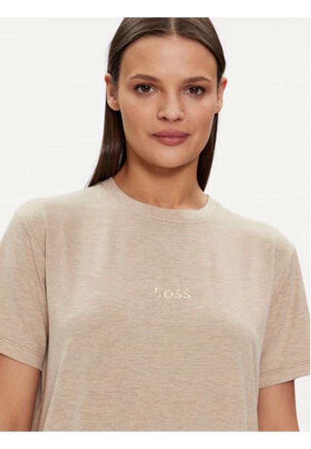 BOSS - Boss T-Shirt Select 50515539 Beżowy Regular Fit. Kolor: beżowy