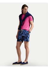 Polo Ralph Lauren Polo 710536856447 Różowy Slim Fit. Typ kołnierza: polo. Kolor: różowy. Materiał: bawełna #4