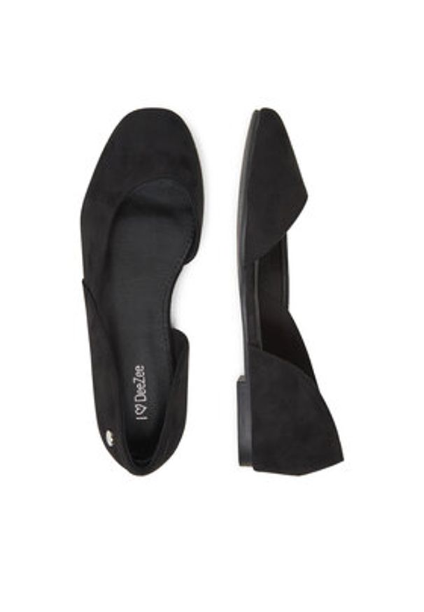 DeeZee Baleriny 9-830-B Czarny. Kolor: czarny. Materiał: materiał