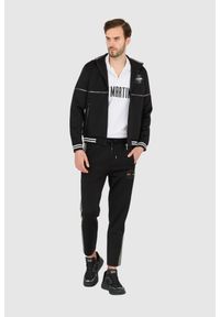 La Martina - LA MARTINA Czarna bluza męska na suwak, Rozmiar XL. Kolor: czarny #9