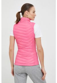 columbia - Columbia bezrękawnik sportowy Powder Pass kolor różowy przejściowy. Kolor: różowy. Materiał: tkanina, syntetyk, materiał, puch. Długość rękawa: bez rękawów. Styl: sportowy #4