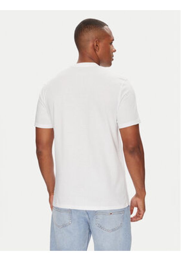 Guess T-Shirt M5YI69 KBW41 Biały Regular Fit. Kolor: biały. Materiał: bawełna