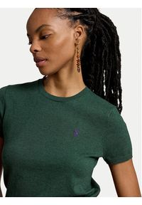 Polo Ralph Lauren T-Shirt 211971872508 Zielony Regular Fit. Typ kołnierza: polo. Kolor: zielony. Materiał: bawełna #5