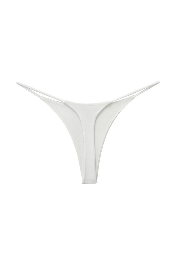 Intica - Stringi damskie z cienkimi paseczkami eleganckie i wygodne Inyong. Kolor: biały. Materiał: tkanina, materiał