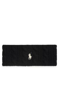 Polo Ralph Lauren Opaska 455981426001 Czarny. Kolor: czarny. Materiał: wełna, materiał
