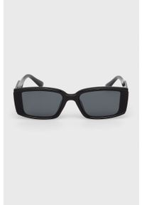 Answear Lab - Okulary przeciwsłoneczne. Kształt: prostokątne. Kolor: czarny #2