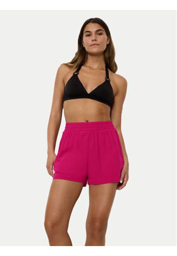 Triumph Szorty materiałowe Beach MyWear 10222167 Różowy Regular Fit. Kolor: różowy. Materiał: wiskoza