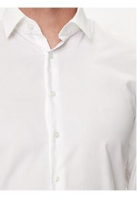Calvin Klein Koszula K10K113164 Biały Slim Fit. Kolor: biały. Materiał: bawełna #5