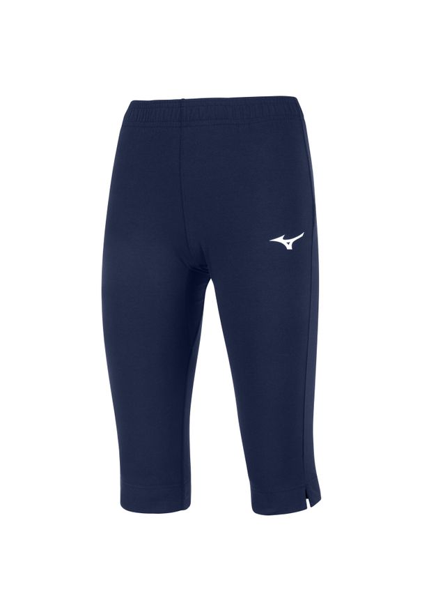 Legginsy damskie Mizuno High-Kyu Capri. Kolor: niebieski. Sport: fitness