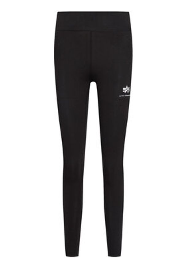 Alpha Industries Legginsy Basic 116053 Czarny Slim Fit. Kolor: czarny. Materiał: bawełna