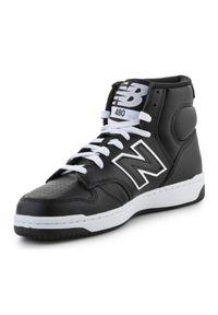 Buty New Balance BB480COB czarne. Kolor: czarny. Materiał: guma, materiał, skóra
