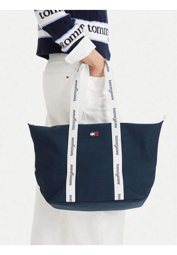 TOMMY HILFIGER - Tommy Hilfiger Torebka Tjw Ess Daily Tote AW0AW18461 Beżowy. Kolor: beżowy