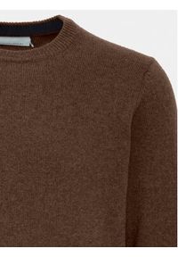 Casual Friday Sweter 20503970 Brązowy Regular Fit. Okazja: na co dzień. Kolor: brązowy. Materiał: wełna. Styl: casual #5