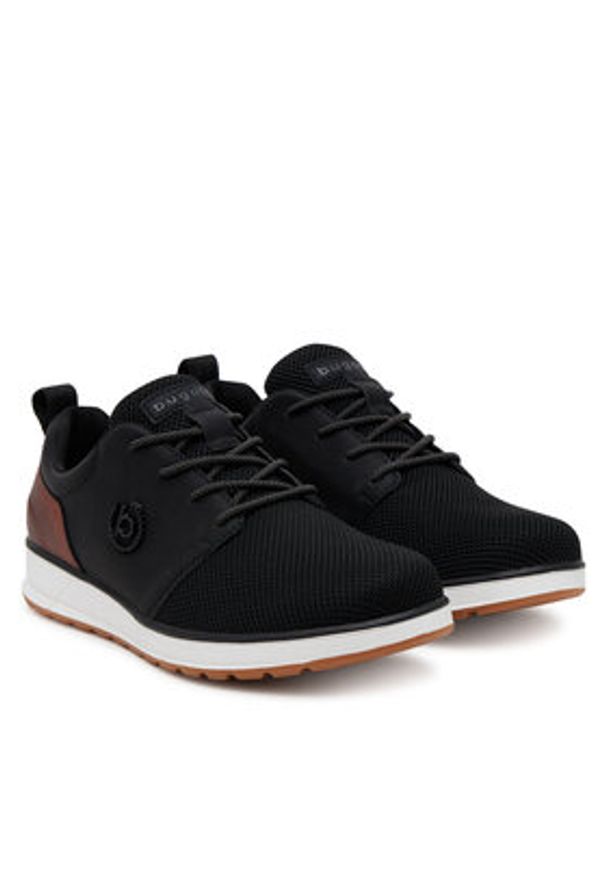 Bugatti Półbuty 331-AFB01-6900-1000 Czarny. Kolor: czarny. Materiał: materiał