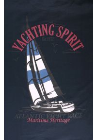 T-Shirt Męski (Relaxed Fit) - Brave Soul - Motyw Żeglarski - Granat. Okazja: na co dzień. Kolor: niebieski. Materiał: bawełna. Wzór: nadruk. Sezon: lato, wiosna. Styl: casual #3