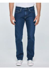 Big-Star - Jeansy męskie dopasowane granatowe Terry 499. Okazja: na co dzień. Stan: obniżony. Kolor: niebieski. Styl: casual #1
