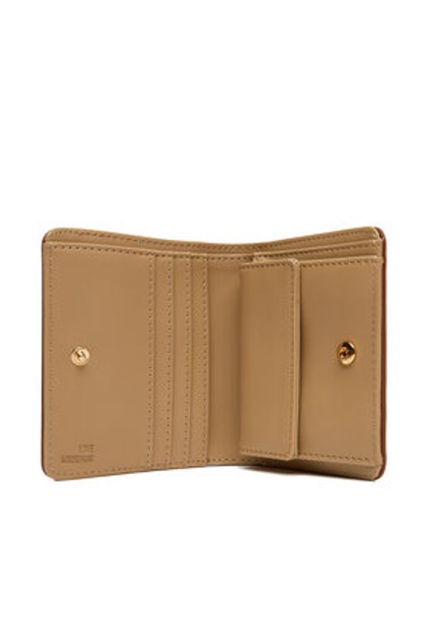Love Moschino - LOVE MOSCHINO Mały Portfel Damski JC5612PP1NKD0312 Brązowy. Kolor: brązowy. Materiał: skóra