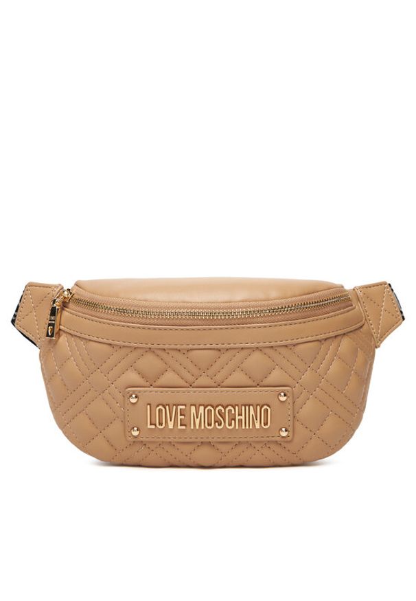 Love Moschino - LOVE MOSCHINO Saszetka nerka JC4003PP0NLA0104 Beżowy. Kolor: beżowy. Materiał: skóra