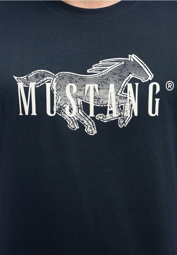 Męski T-Shirt Mustang Style Austin Dark Sapphire 1016858 4136