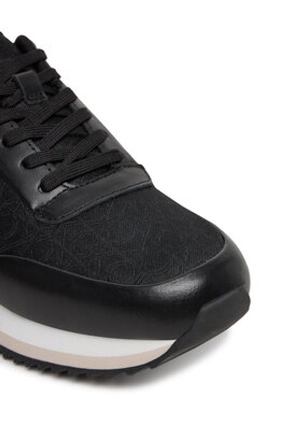 Calvin Klein Sneakersy Runner Lace Up - Jacq HW0HW02413 Czarny. Kolor: czarny. Materiał: materiał