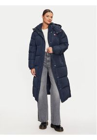 Tommy Jeans Kurtka puchowa Alaska DW0DW18860 Granatowy Regular Fit. Kolor: niebieski. Materiał: syntetyk #8