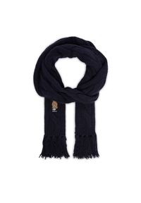 Polo Ralph Lauren Szalik 455981434002 Granatowy. Kolor: niebieski. Materiał: wełna