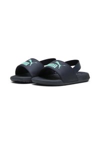 Puma - Niemowlęce klapki Cool Cat 2.0 Backstrap PUMA New Navy Aquatic Blue Green. Kolor: wielokolorowy, niebieski, zielony
