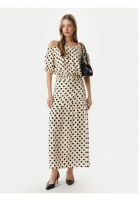 Morgan Bluzka 261-OVITA Beżowy Regular Fit. Kolor: beżowy. Materiał: wiskoza #4