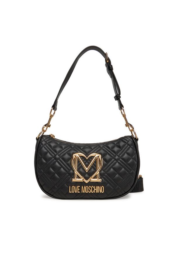 Love Moschino - LOVE MOSCHINO Torebka JC4301PP1NK1200A Czarny. Kolor: czarny. Materiał: skórzane