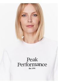 Peak Performance Bluza Original G77752320 Biały Regular Fit. Kolor: biały. Materiał: bawełna