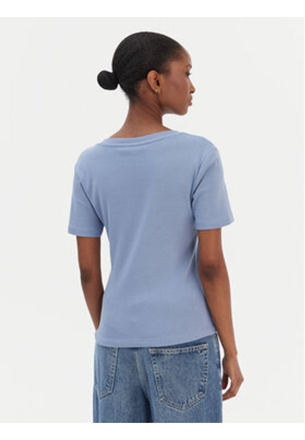 TOMMY HILFIGER - Tommy Hilfiger T-Shirt New Cody WW0WW40584 Niebieski Slim Fit. Kolor: niebieski. Materiał: bawełna