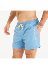 Spodenki surfingowe męskie Quiksilver Behind Waves krótkie 15". Kolor: niebieski. Materiał: poliester. Długość: krótkie