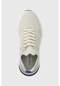 Calvin Klein sneakersy LOW TOP LACE UP MIX kolor szary. Kolor: szary. Materiał: materiał, włókno, guma #5