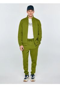 Big-Star - Spodnie męskie dresowe khaki Wladorp 301. Kolor: zielony. Materiał: dresówka. Wzór: nadruk, ze splotem #2