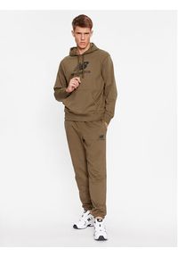 New Balance Spodnie dresowe Essentials Stacked Logo French Terry Sweatpant MP31539 Brązowy Regular Fit. Kolor: brązowy. Materiał: bawełna, syntetyk #4