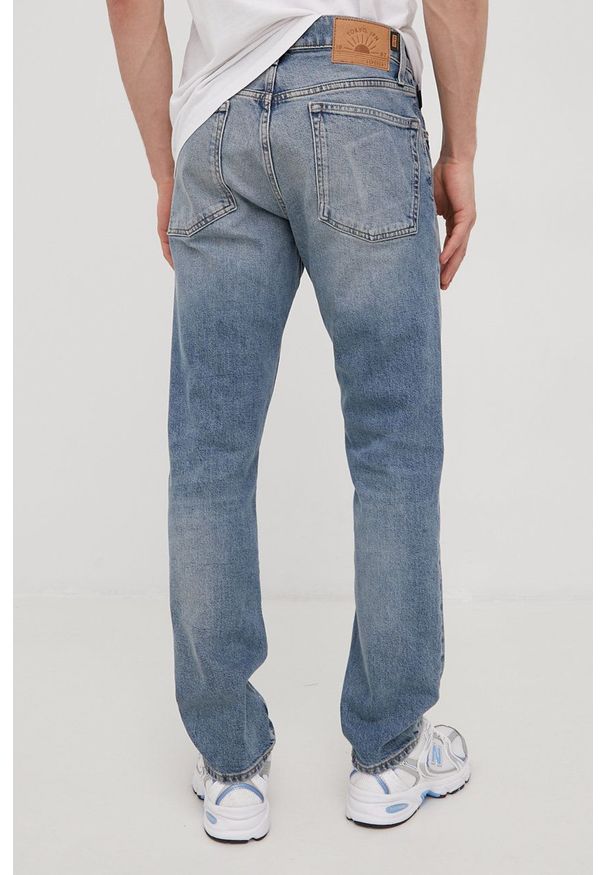 Superdry jeansy męskie. Kolor: niebieski