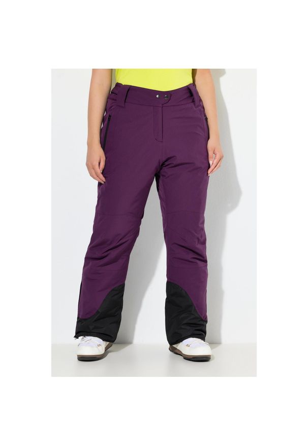 ULLA POPKEN - Damskie Spodnie funkcyjne HYPRAR wodoodporne zapięcie na rzep. Kolekcja: plus size. Kolor: czerwony. Materiał: elastan, poliester, materiał. Sezon: zima. Sport: narciarstwo
