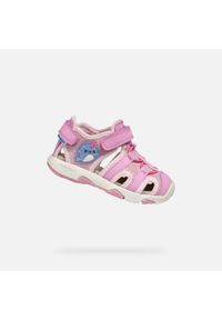 Geox - Sandały GEOX B SANDAL MULTY GIRL Rose. Kolor: różowy. Materiał: tkanina. Sport: turystyka piesza
