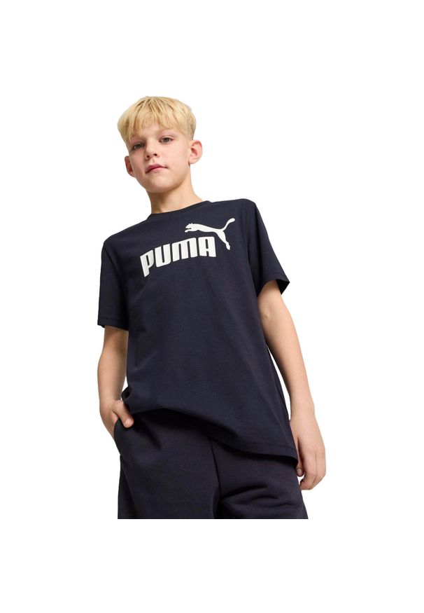 Koszulka Puma Ess No. 1 Logo Tee B, Dzieci. Kolor: czarny. Materiał: bawełna, materiał