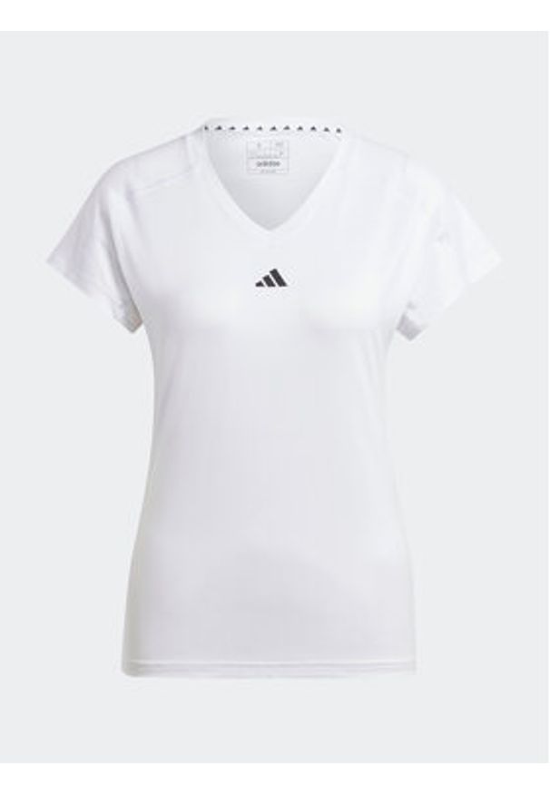 Adidas - adidas Koszulka techniczna Train Essentials HR7878 Biały Slim Fit. Kolor: biały. Materiał: syntetyk