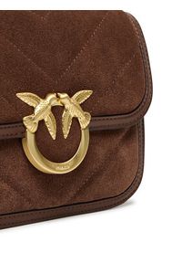 Pinko - PINKO Torebka Love Box Bag Fl Mini AI 25-26 PLTT 104297 A2JH Brązowy. Kolor: brązowy. Materiał: skórzane